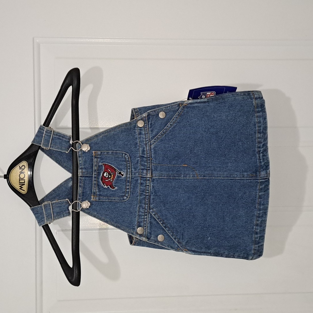 NWT NFL Tampa Buccaneers Football Denim Girl - Overalls